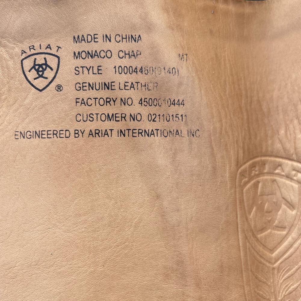 ARIAT Monaco Half Chaps